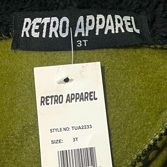 NWT Retro Apparel Army Fatigue 2-Piece Coordinated Set Jacket & Pants - Size 3T - Picture 3 of 4